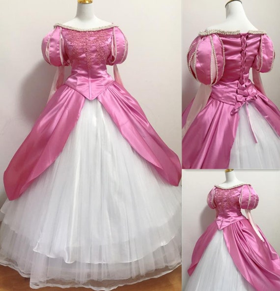 マーメイドプリンセス ピンクドレス＞∥子供用プリンセスドレス