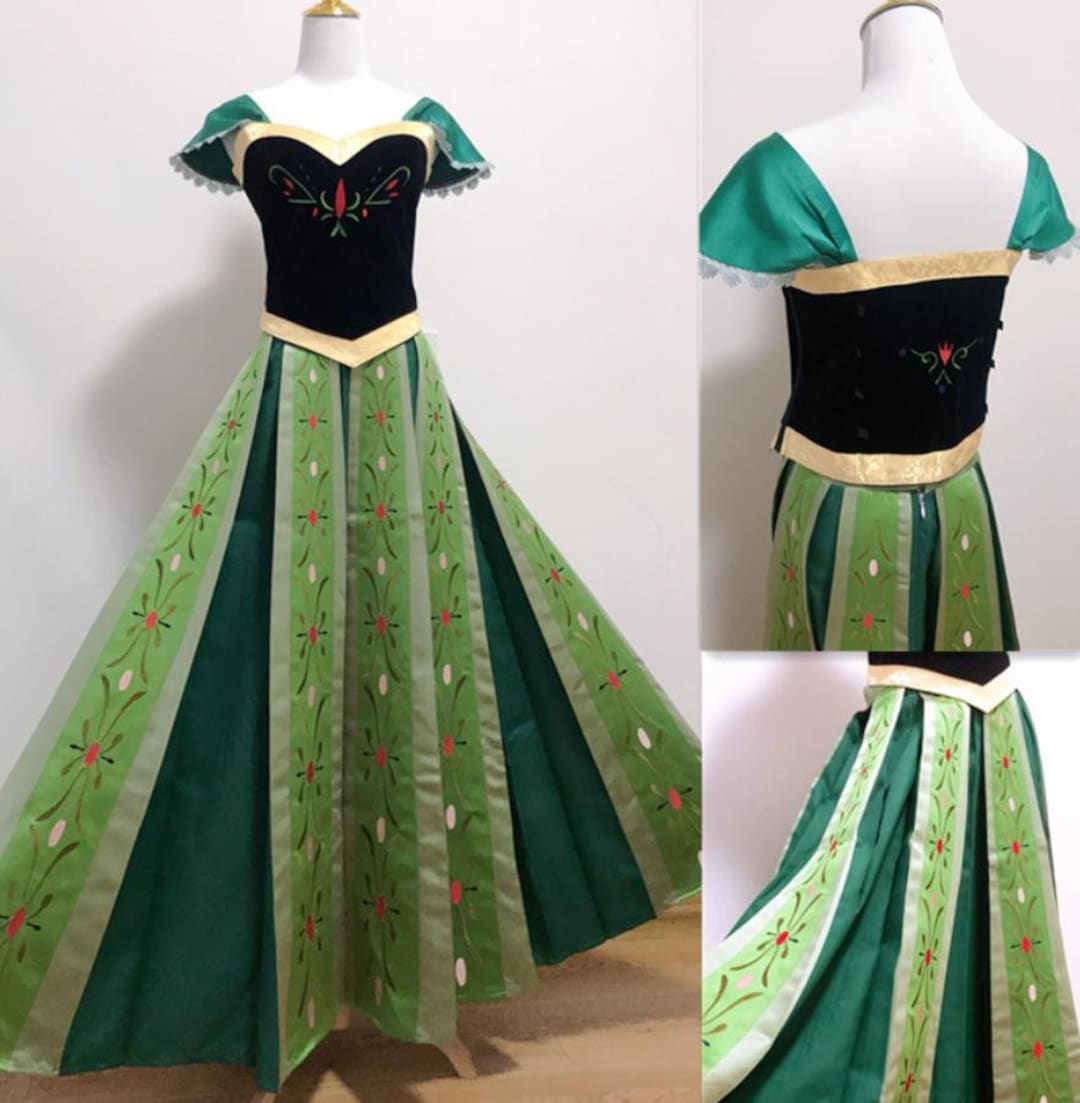 Princess anna green dress costume hot sale