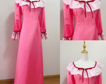 Handmade - Cosplay Ariel Pink Sleep Night Dress, Ariel Sleep Cosplay Costume Plus Size Available