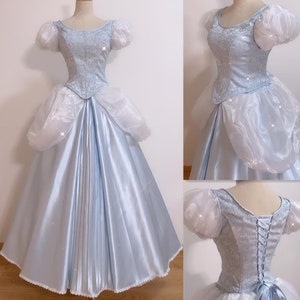 Handmade - Cosplay Classic Cinderella Dress Adult, Cinderella Cosplay Costume