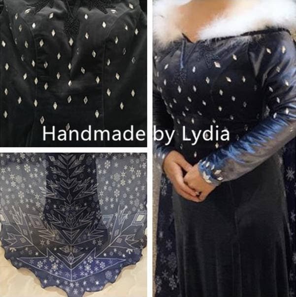Handmade - New Olaf Adventure Elsa Dress, Elsa Costume, Elsa Costume Adult/Kid, Elsa Dress Adult/kid