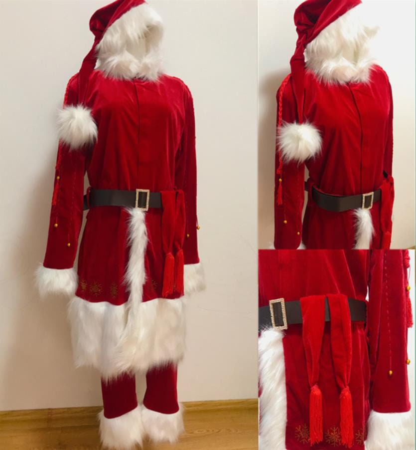 Fatto a mano Cosplay Babbo Natale Costume, Babbo Natale Cosplay