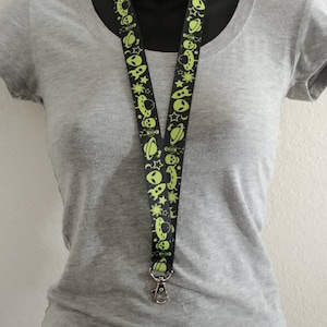 Area 51 Raid Lanyard! Aliens Outer Space Ribbon Lanyard. Astronomy ID Badge Holder. Science Name Badge. Alien Gift for Friend. Cruise ID