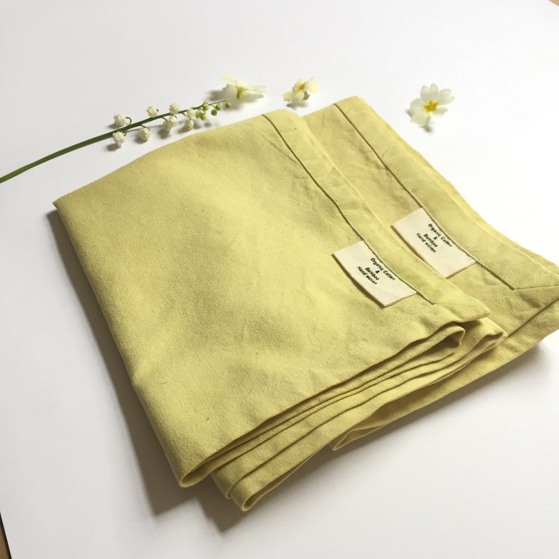 Organic Cotton Tea Towels. Handmade. Naturally Plant Dyed. Etsy UK