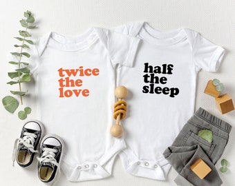 Twin Baby Gifts, Twin Outfits, Twin Baby TShirts, Twins Baby Gift, Twins Baby Shower, Twin Clothes, Wish For a Miracle, Twin Onesies®