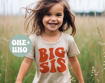 Retro Big Sister Shirt Big Sis T-Shirt Pregnancy Reveal Big Sister Reveal, Sister Announcement Big Sister Tshirt Big SisTee Big Sister Tee