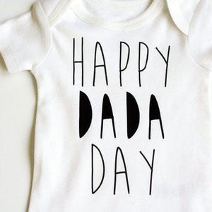 Fathers Day Onesie, First Fathers Day Onesie, Boy Father's Day Onesie®, Hipster Dad, Happy Dada Day, Gift for Dad image 2