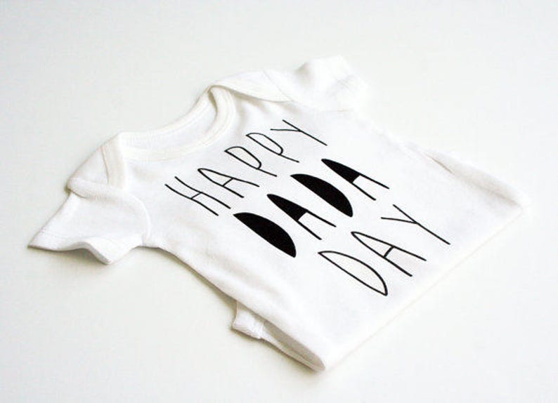 Fathers Day Onesie, First Fathers Day Onesie, Boy Father's Day Onesie®, Hipster Dad, Happy Dada Day, Gift for Dad image 3