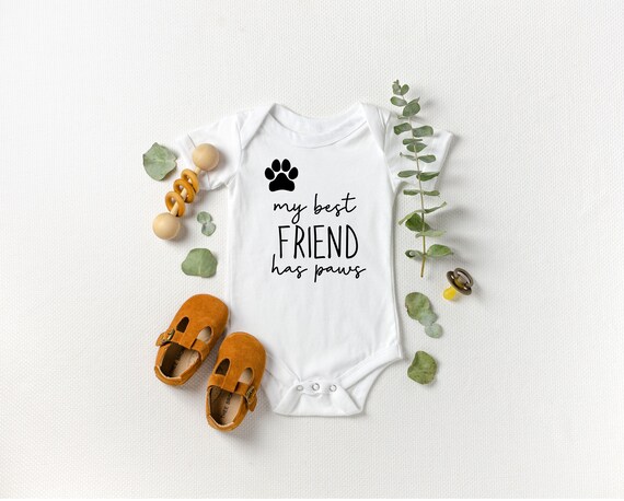 my best friend has paws onesie
