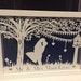 Hand drawn wedding or anniversary papercut template custom details- personal use
