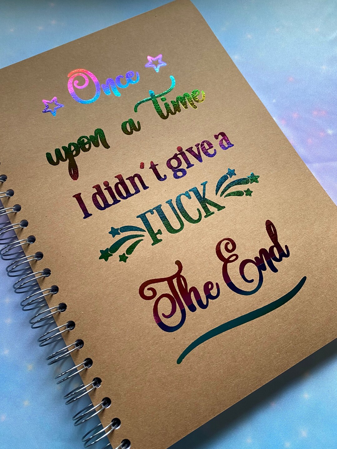 Rude Sweary Controversial Handmade Notebook - Once Upon a Time Didn't ...