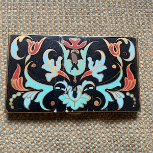 Compacte Vollupte cloissonaise vintage avec monogramme « GB »