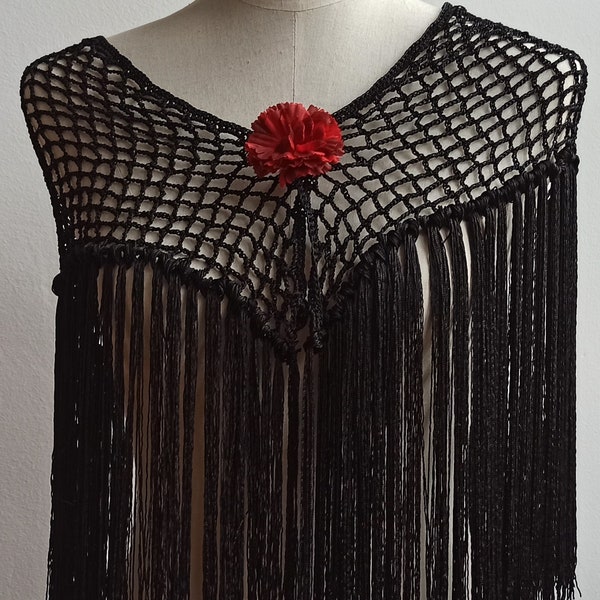red flamenco shawl