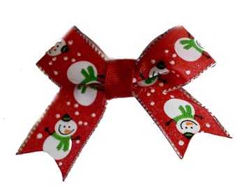 JOLLY SNOWMAN ribbon (small bow)