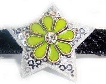 LIME STARFLOWER (barrette)