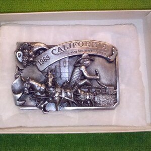 1988 CGA California Gymkhana State Show Judge Belt Buckle Cowgirl Western Vintage california state belt - Gem main image 4