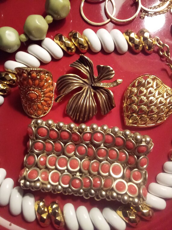 Vintage Fashion Jewelry Lot / Scarf Clip * Ring *… - image 2