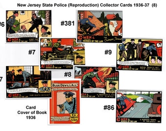 New Jersey State Police (Reproduction) Collector Cards 1936-37