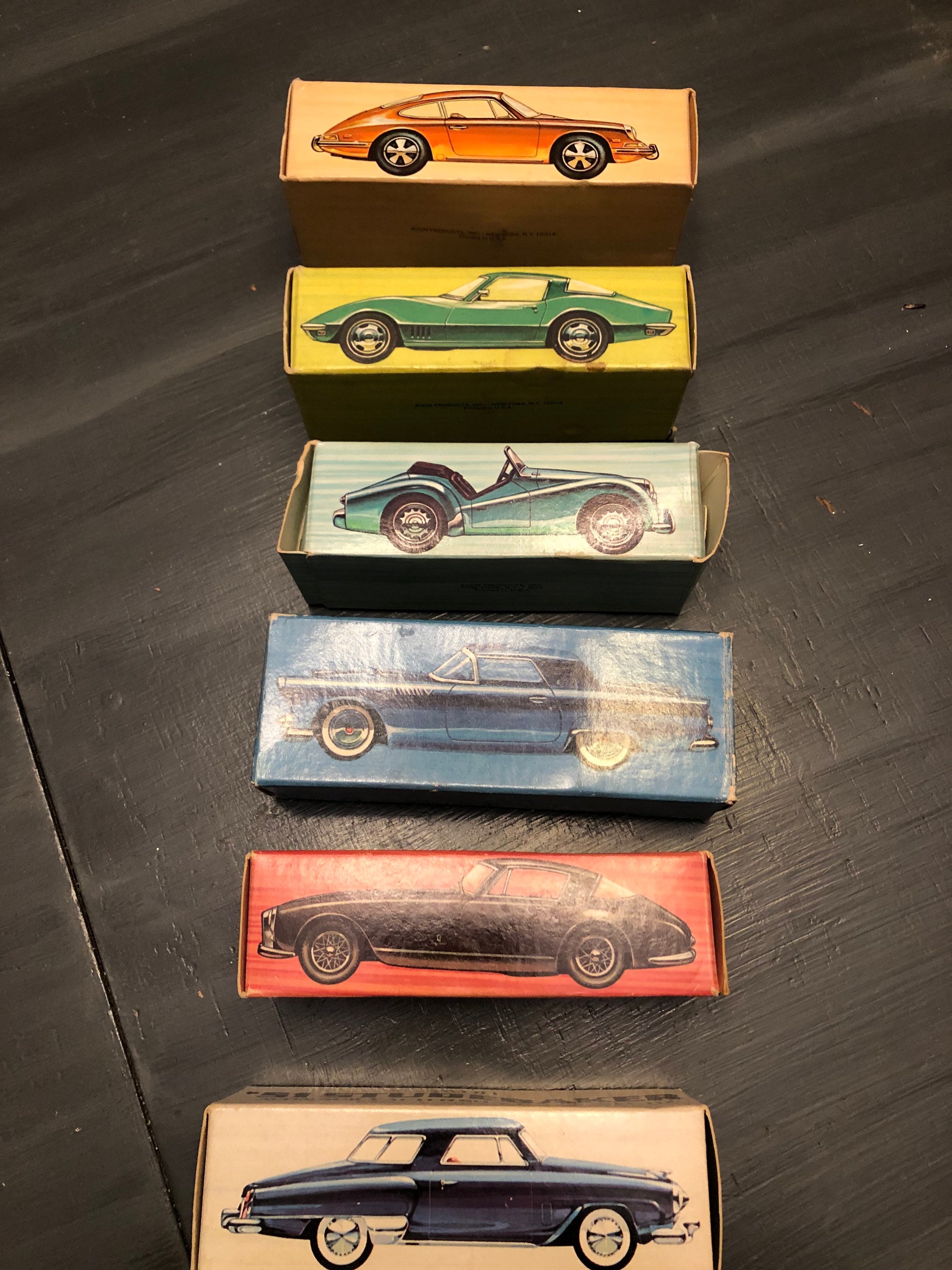 Avon Car bottles with liquids Etsy