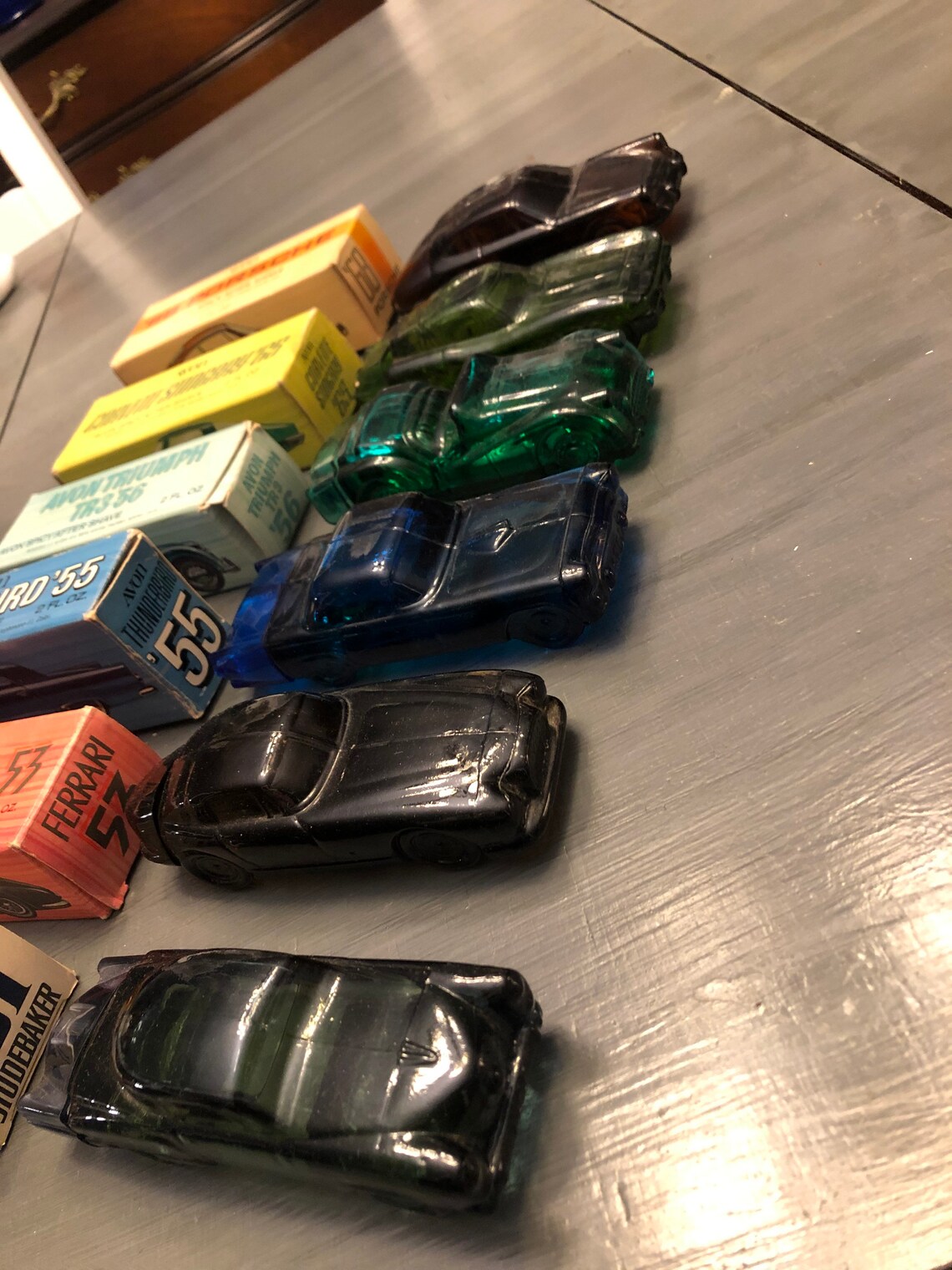 Avon Car bottles with liquids Etsy