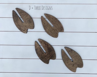 Wooden Deer Footprints Deer Wall Decor Kids Room Decor Deer Prints Deer Hooves Deer Prints Woodland Theme Woodland Nursery Hunting Decor