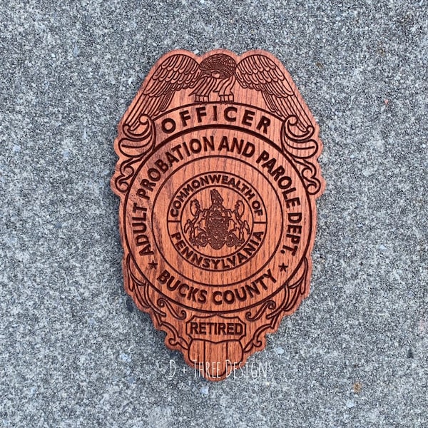 Probation and Parole Officer Badge - Etsy