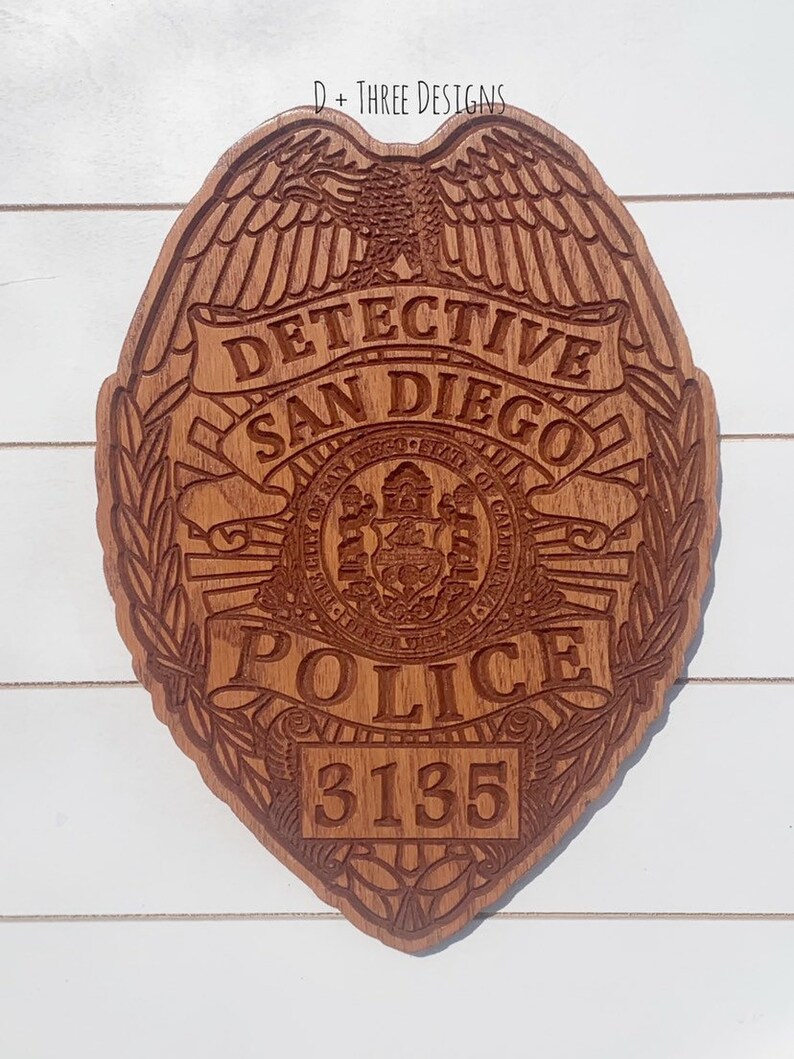 San Diego Police Badge // Personalized Police Badge or Patch | Etsy