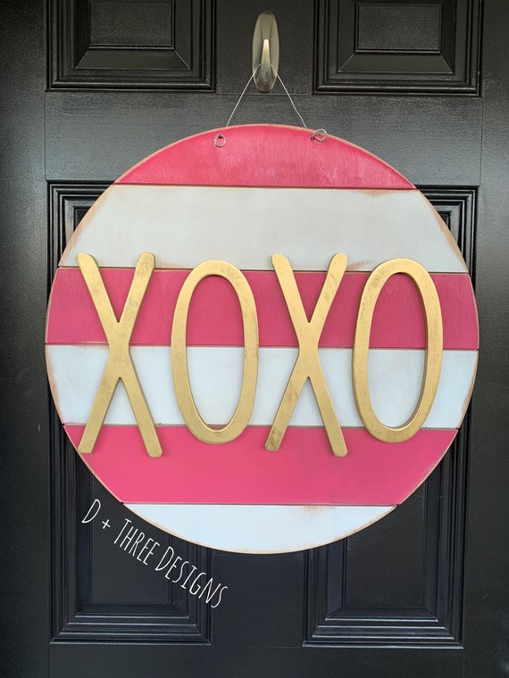 XOXO Shiplap Door Hanger Valentine's Day Door Hanger Shiplap