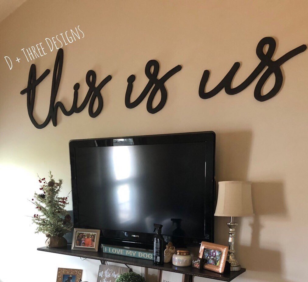 This is Us Wooden Words, This is Us Farmhouse Living Room Sign, This is ...