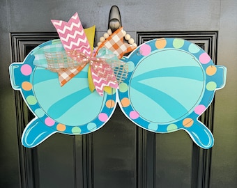Summer Wooden Door Hanger Sunglass Door Hanger Summer Beach Door Hanger Summer Decor Beach Decor Summer Vibes Summer Welcome Sign Colorful