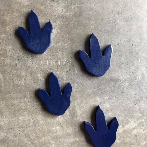 Dinosaur Wooden Footprints Dinosaur Wall Decor Kids Room Etsy