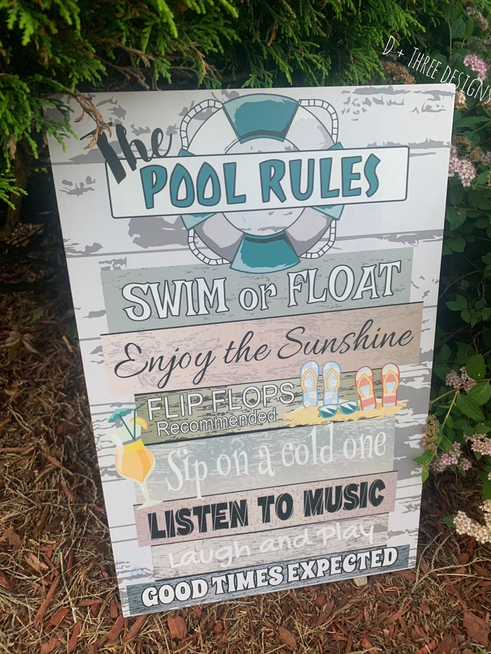 Pool Rules Sign // Pool Sign // Pool House Sign // Rules Sign Etsy