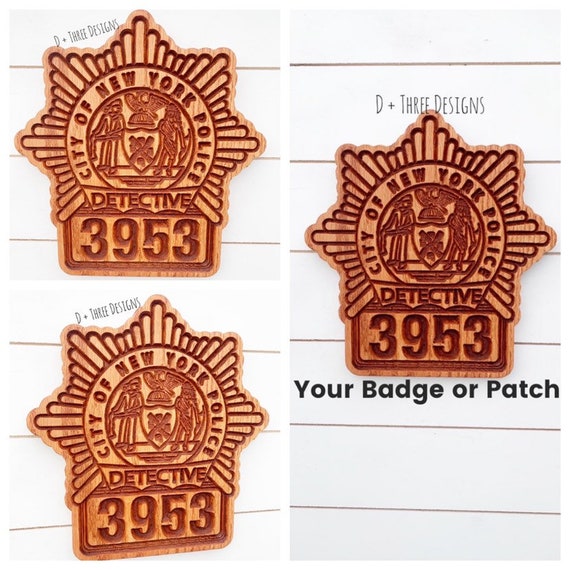 NYPD Personalized Detective Badge // NYPD Police Badge // Police