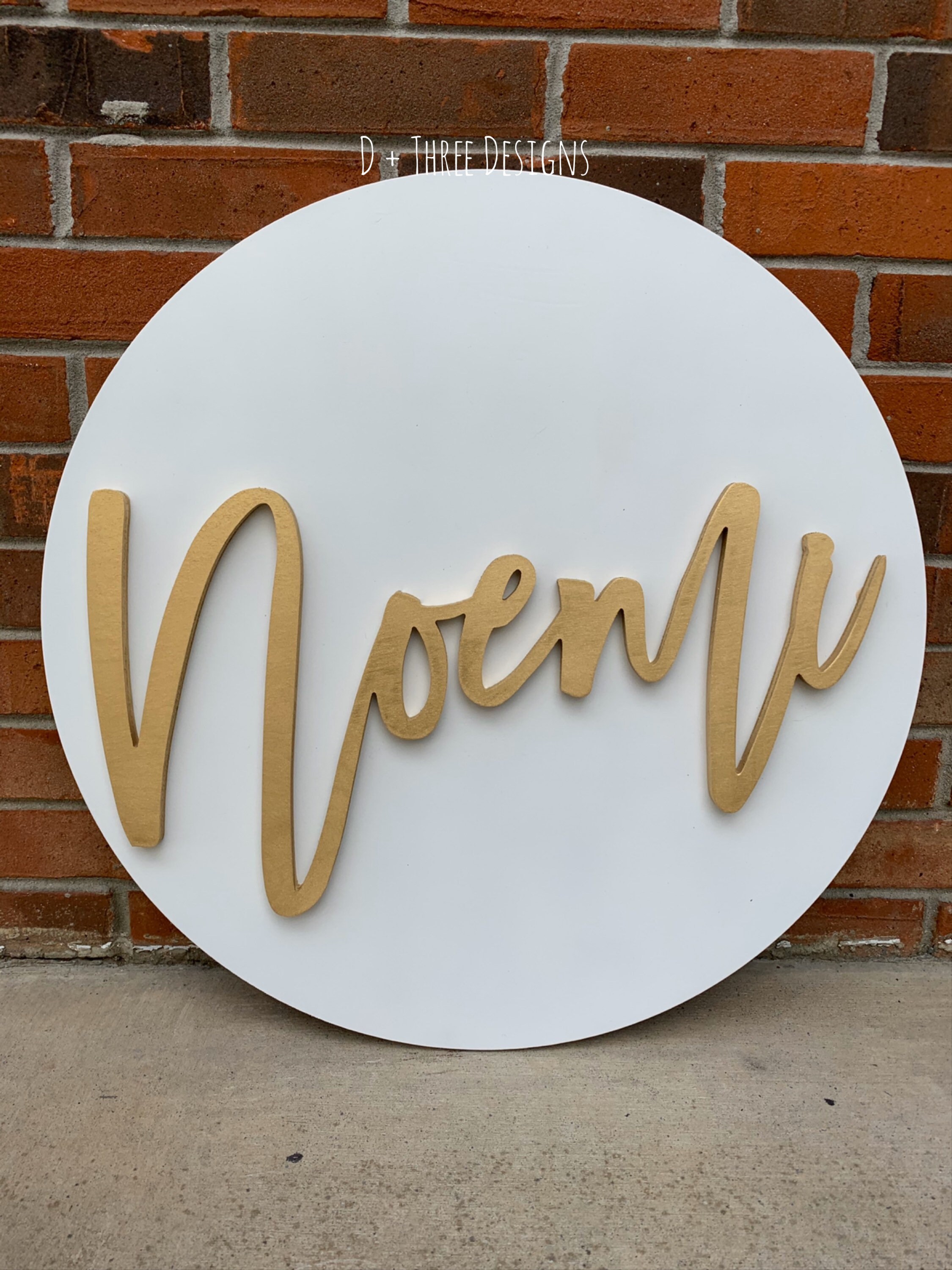 Custom Made Nursery Decor Wood Sign Rustic wood sign Personalized Wood Sign Circle Wood Sign Circular wood cutout FLAT RATE