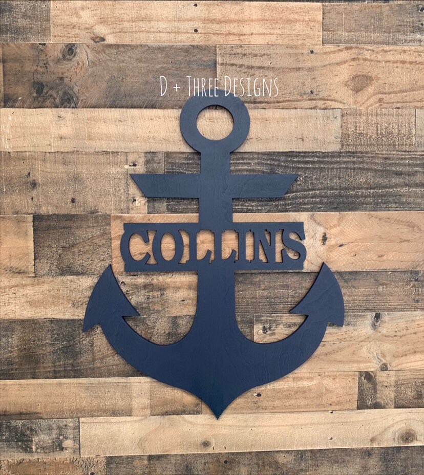 Ancla de madera grande // Decoración de anclaje // Decoración | Etsy