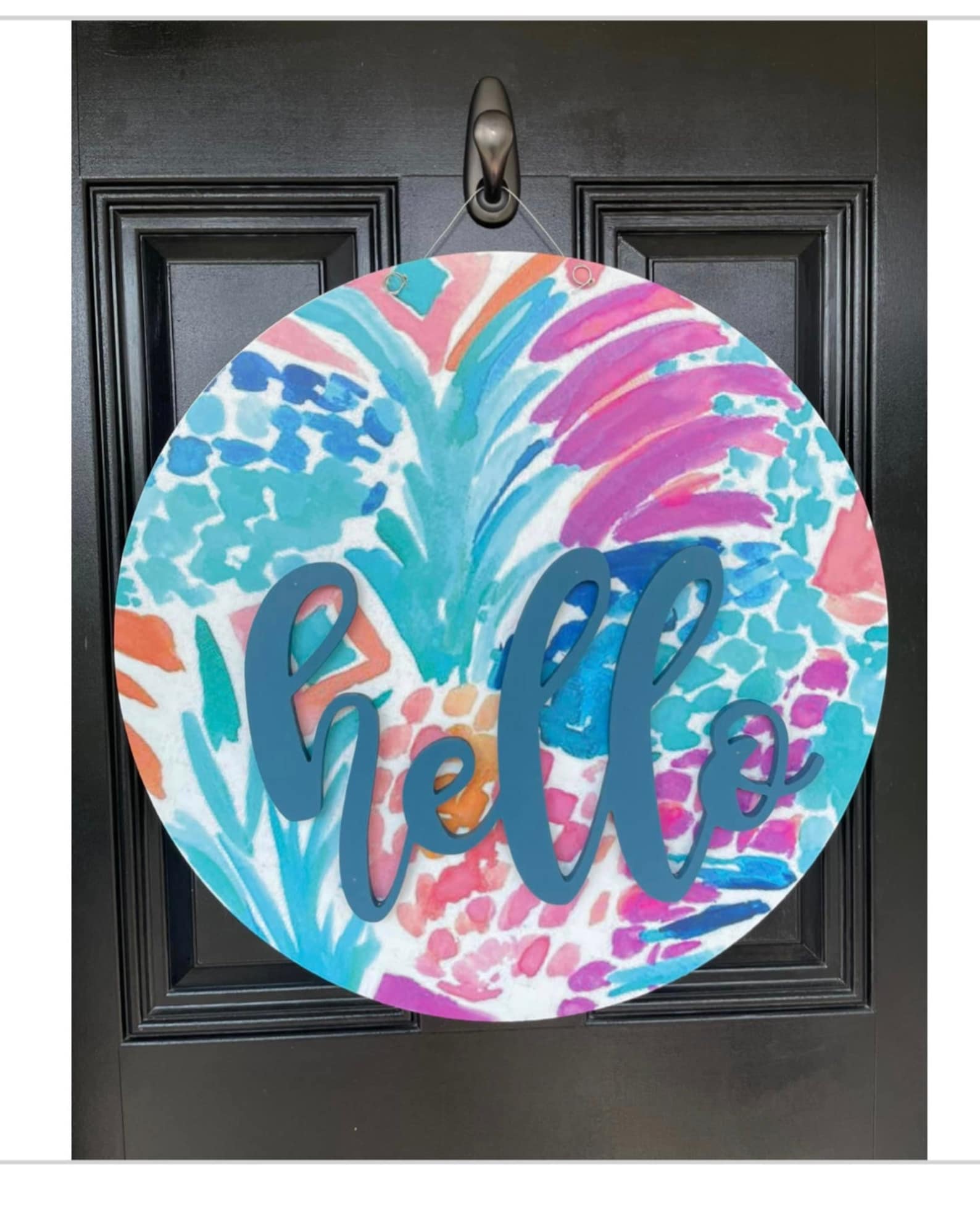 Colorful Summer Door Hanger