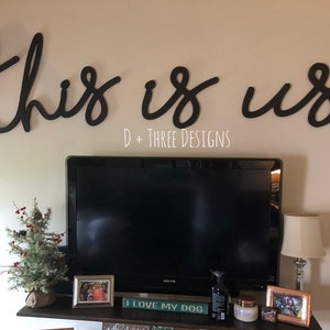 This is Us Wooden Words, This is Us Farmhouse Living Room Sign, This is ...