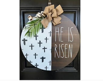 Spring Door Hanger // Door Sign // Colorful Spring Sign // Wooden Door Hanger // Magical Spring Sign // Farmhouse Door Hanger