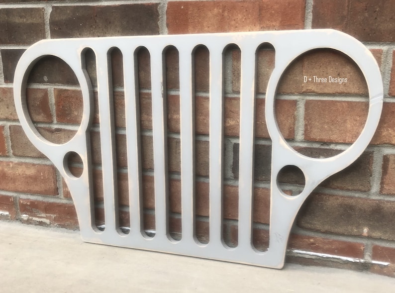 Jeep Grill Wooden Wall Decor Etsy