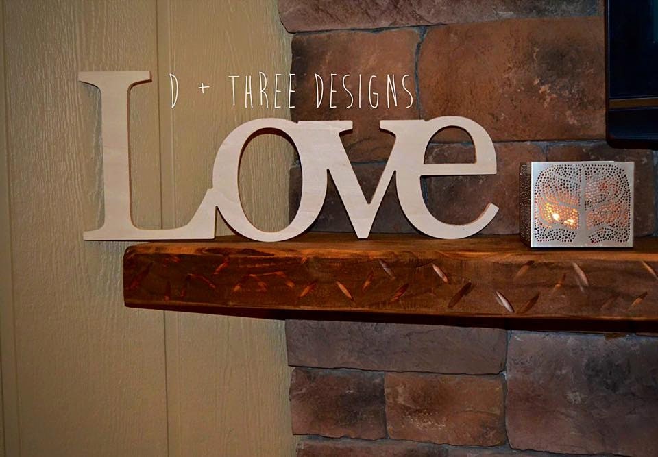 Love Sign Wooden Letters Home Decor, Decorative Wooden Letters For Shelves
