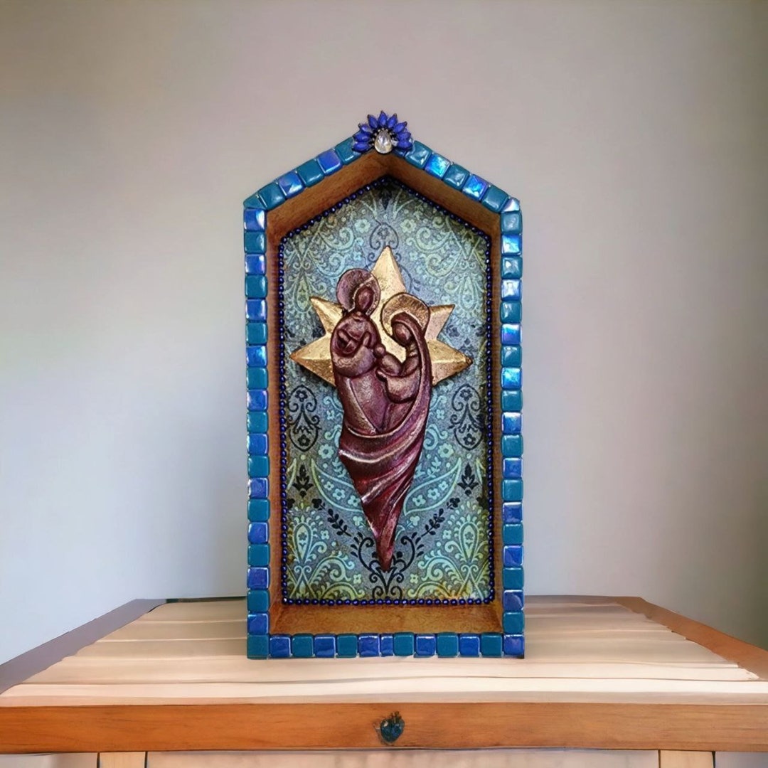 Holy Family Shrine, Wall Art, Holy Family Sculpture Icon Etsy