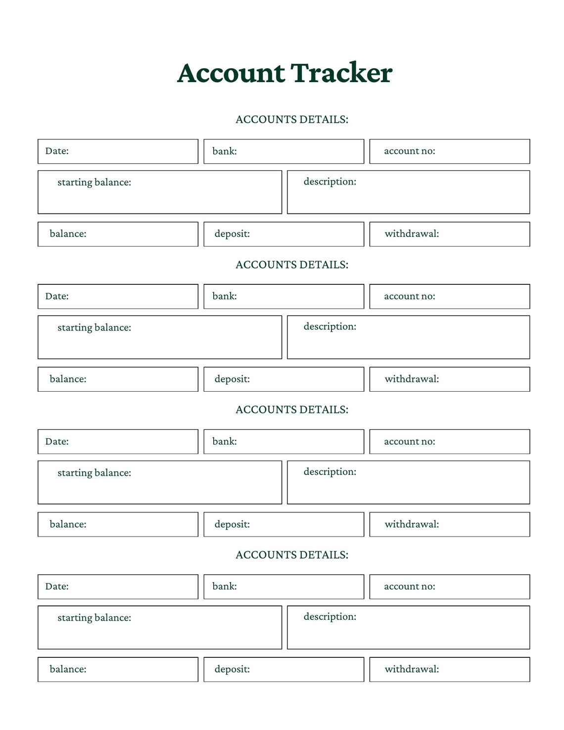 Bill And Budget Tracker Editable Canva Template Etsy Bill And Budget Tracker Editable Canva Template Etsy