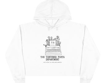 Sudadera con capucha corta del Departamento de Poetas Torturados Taylor Swift Merch sudadera con capucha