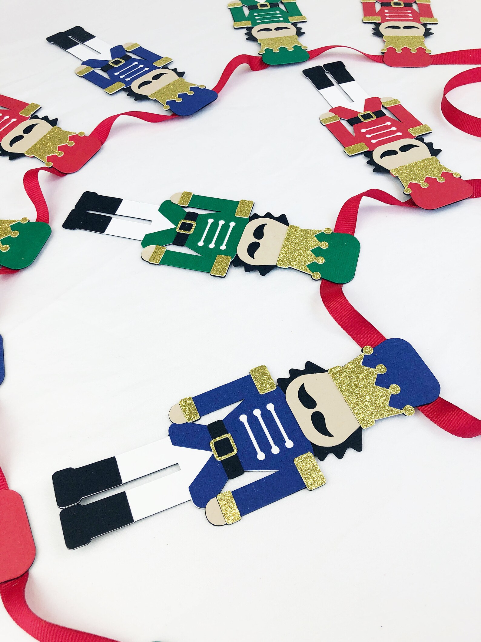 Nutcracker Garland Christmas Gift Tags Instant Digital Etsy