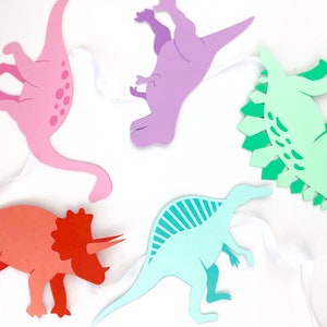 Dinosaur Banner | Birthday Party Bunting | Instant Digital Download SVG PDF PNG