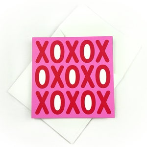 Tarjeta de San Valentín XOXO / Tarjeta de aniversario imprimible / PDF SVG