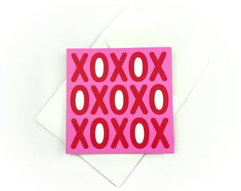 XOXO Valentines Day Card | Afdrukbare verjaardagskaart | PDF SVG