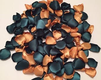 Gold Rose Petals Black Petals Gold Confetti Gold Wedding Etsy