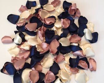 Rose Petals/Rose Gold Petals/Rose Gold Wedding/Navy Petals/Navy Wedding Decor/Navy Rose Petals/Blush Rose Petals/Aisle Petals/Mauve Petals