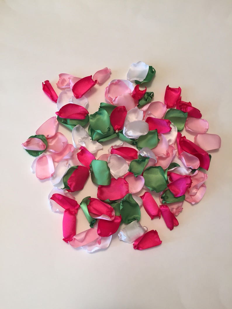 Pink Rose Petals Flower Girl Petals Hot Pink Rose Petals Rose Etsy